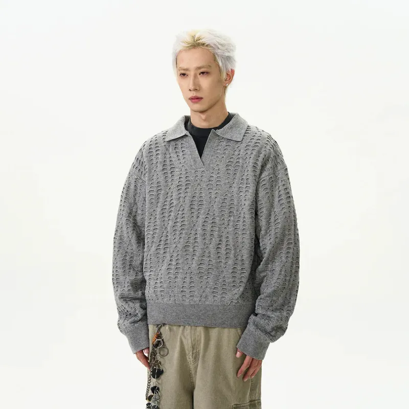 RT No. 50011 KNITWEAR V-NECK SWEATER sold by Real Takai