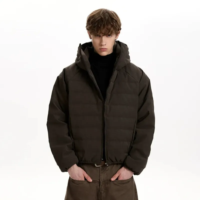 RT No. 50015 RIBBED PUFFER HOODED JACKET sold by Real Takai
