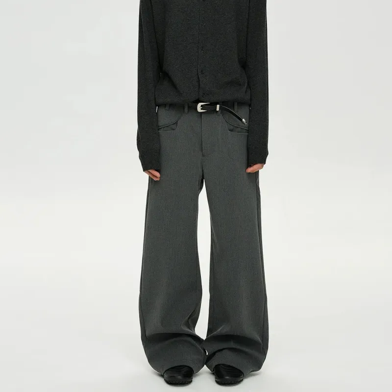 RT No. 40802 BASIC STRAIGHT SUIT PANTS sold by Real Takai