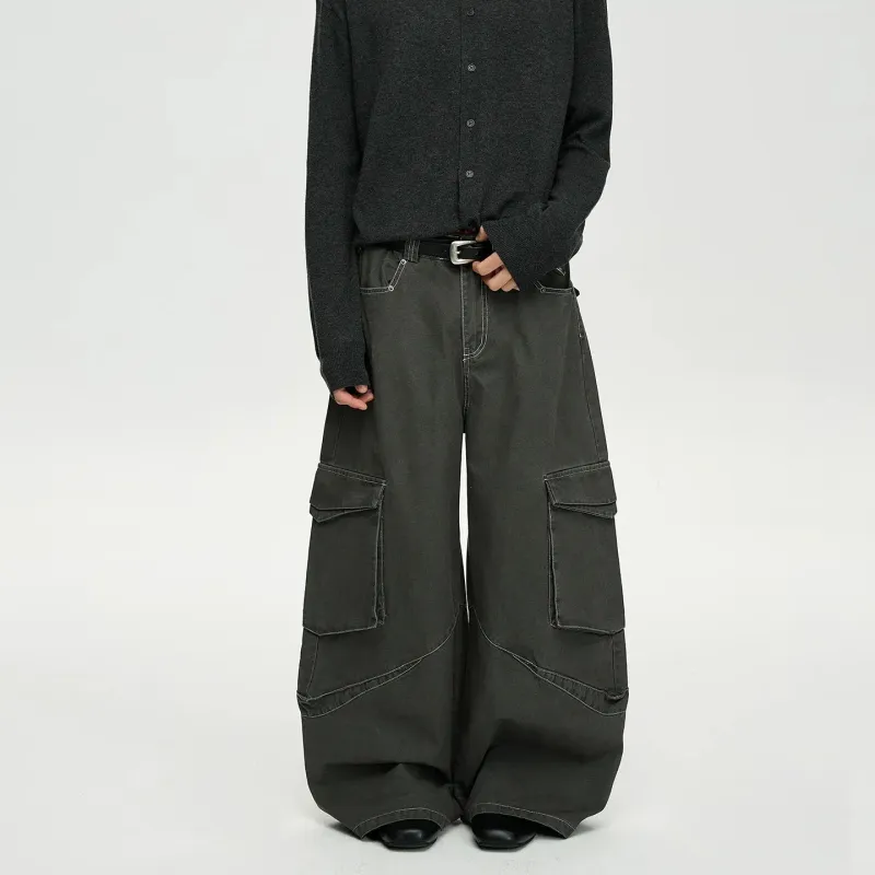 RT No. 40757 BAGGY STRAIGHT CARGO PANTS made by Real Takai
