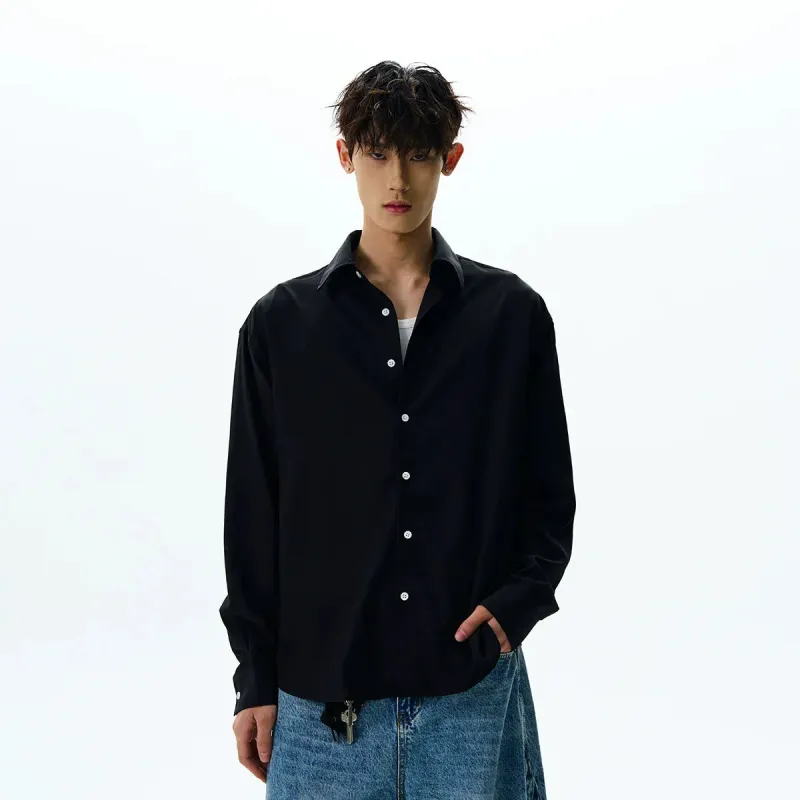 RT No. 40532 BLACK BUTTON UP SHIRT sold by Real Takai