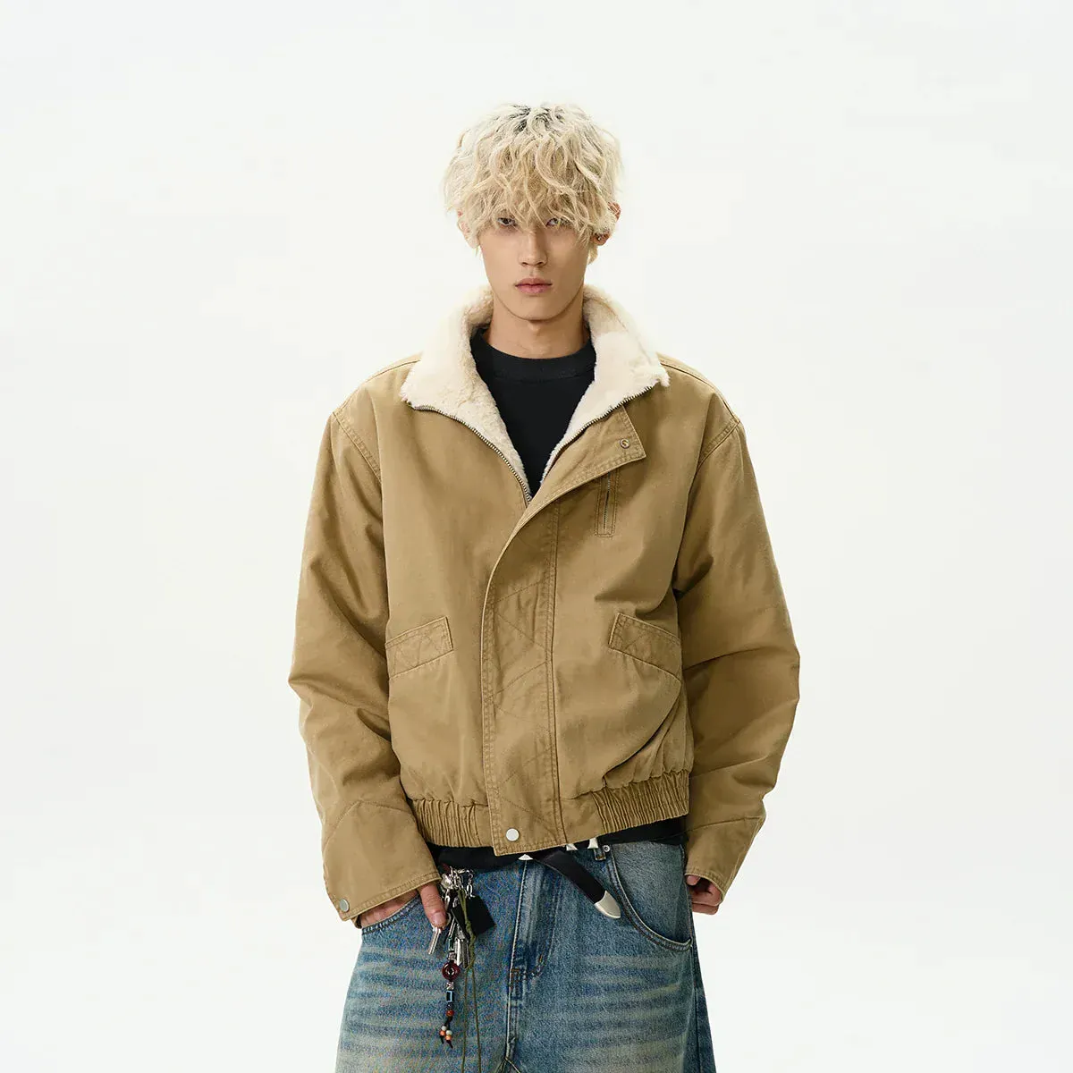 RT No. 40513 TORI KHAKI FLEECE INDUSTRIAL JACKET sold by Real Takai product image thumbnail 2