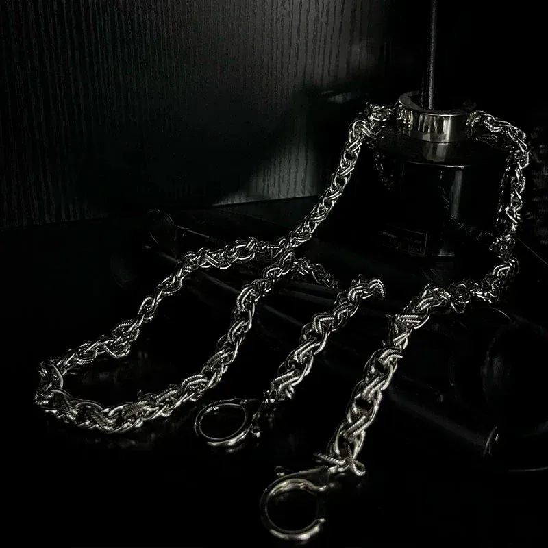 FUKUSU SILVER DOUBLE LAYER WALLET CHAIN sold by Real Takai