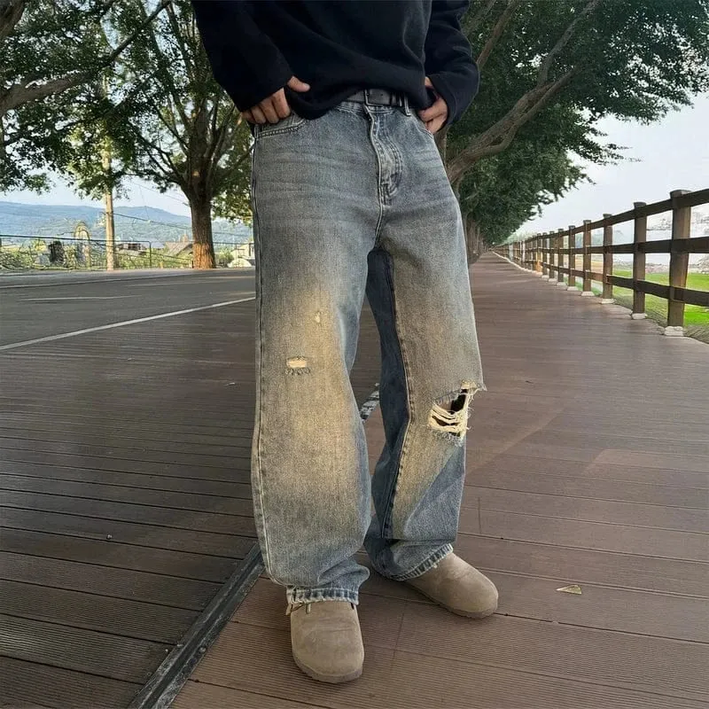 RT No. 40002 DISTRESSED RIPPED DENIM JEANS sold by Real Takai