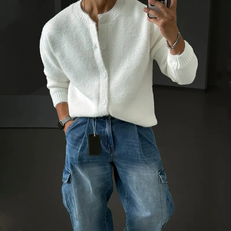 RT No. 10870 MOHAIR BUTTON-UP SWEATER CARDIGAN sold by Real Takai