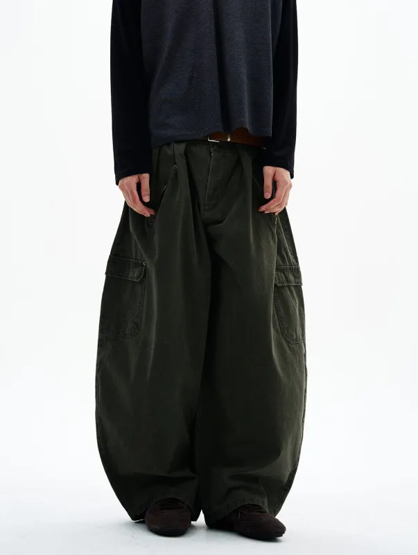 RT No. 32526 BAGGY SCIMITAR CARGO PANTS sold by Real Takai