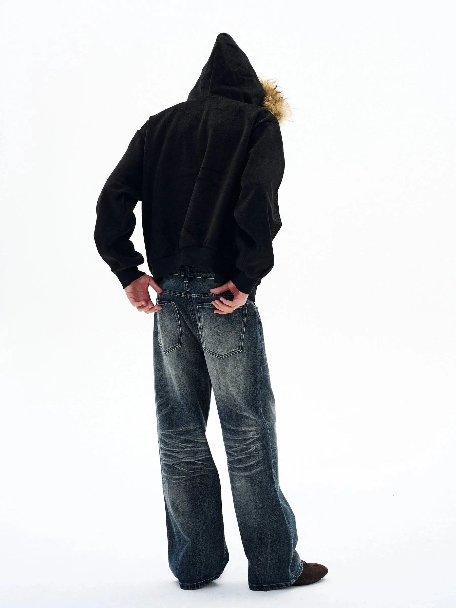 RT No. 32502 VELVET FUR ZIP HOODIE sold by Real Takai product image thumbnail 5