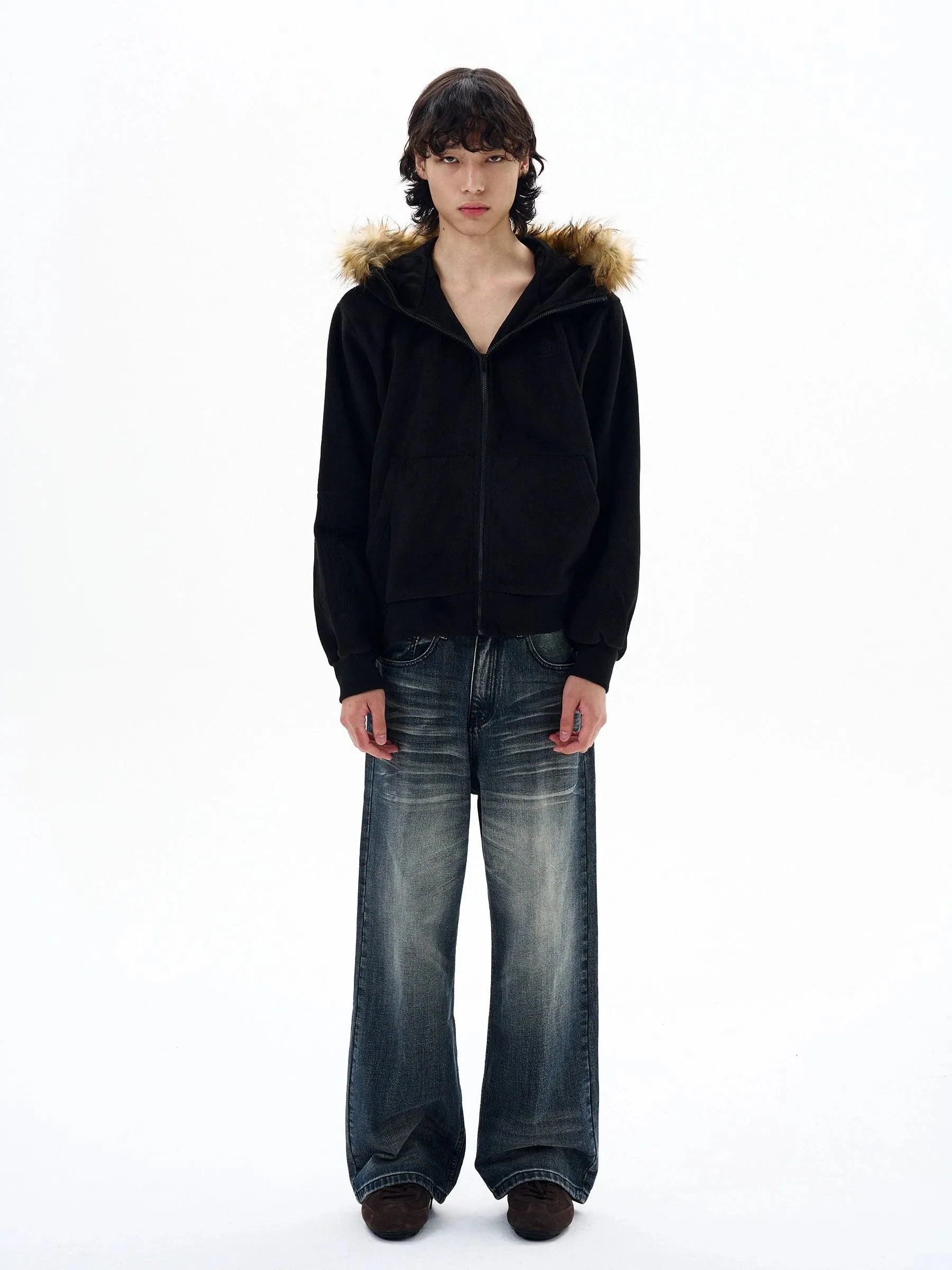 RT No. 32502 VELVET FUR ZIP HOODIE sold by Real Takai product image thumbnail 4