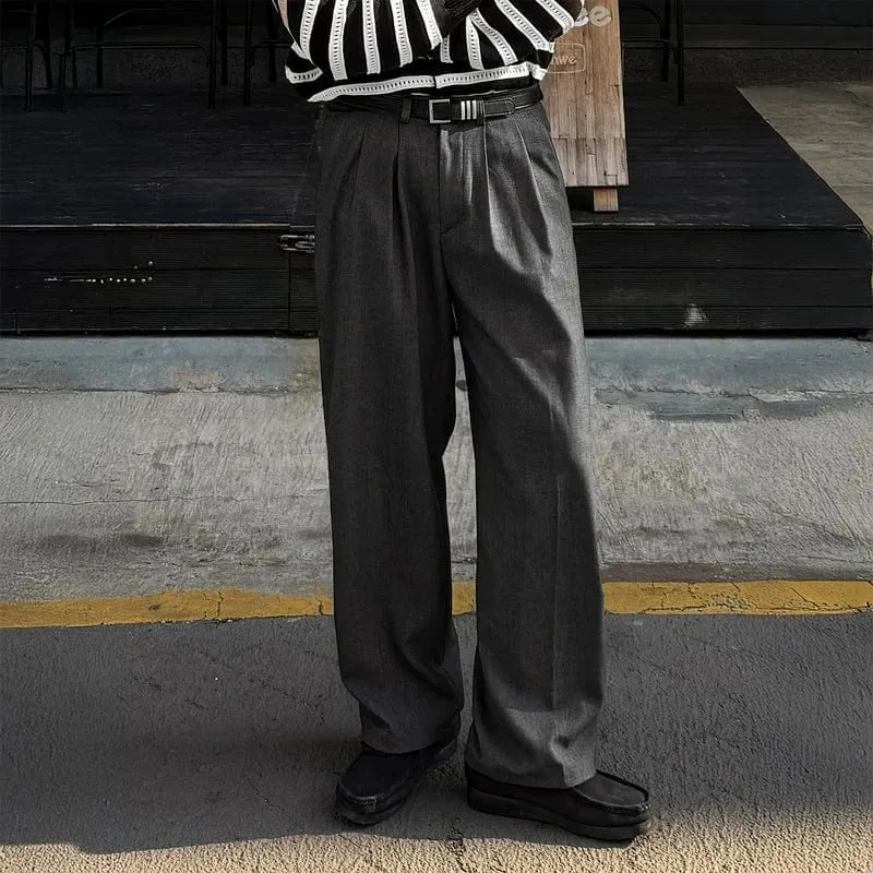 RT No. 32087 PLEATED DARK GRAY SUIT PANTS sold by Real Takai