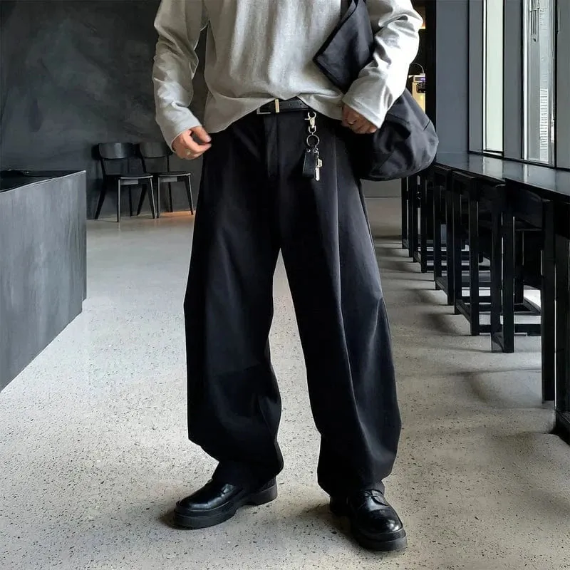 RT No. 32077 PLEATED STRAIGHT SUIT PANTS made by Real Takai