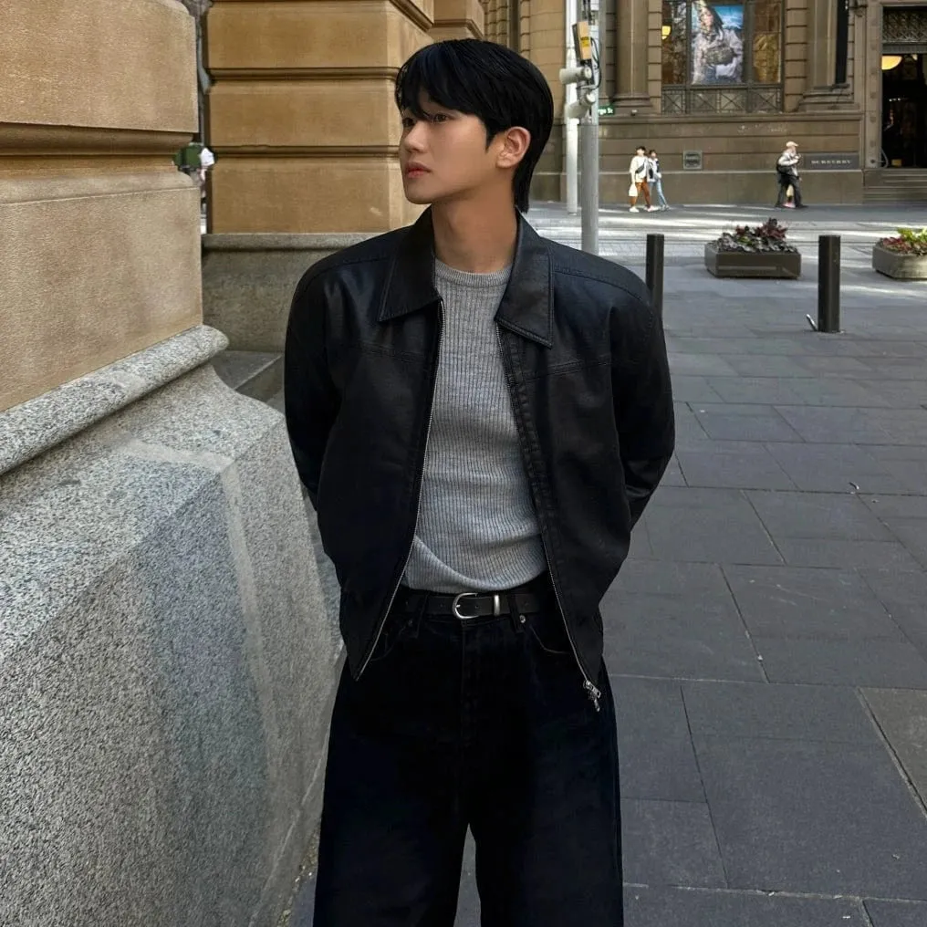 RT No. 32057 BLACK COLLAR LEATHER JACKET sold by Real Takai product image thumbnail 2