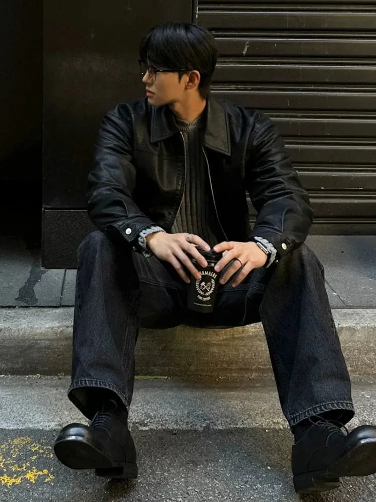 RT No. 32057 BLACK COLLAR LEATHER JACKET sold by Real Takai product image thumbnail 3