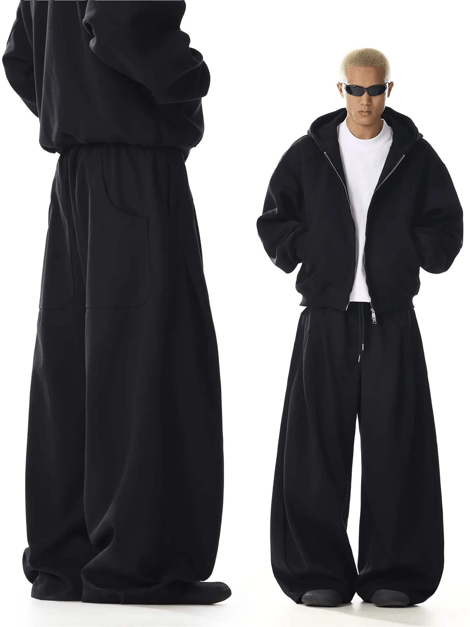 RT No. 32017 BLACK WIDE SCIMITAR SWEATPANTS sold by Real Takai product image thumbnail 2