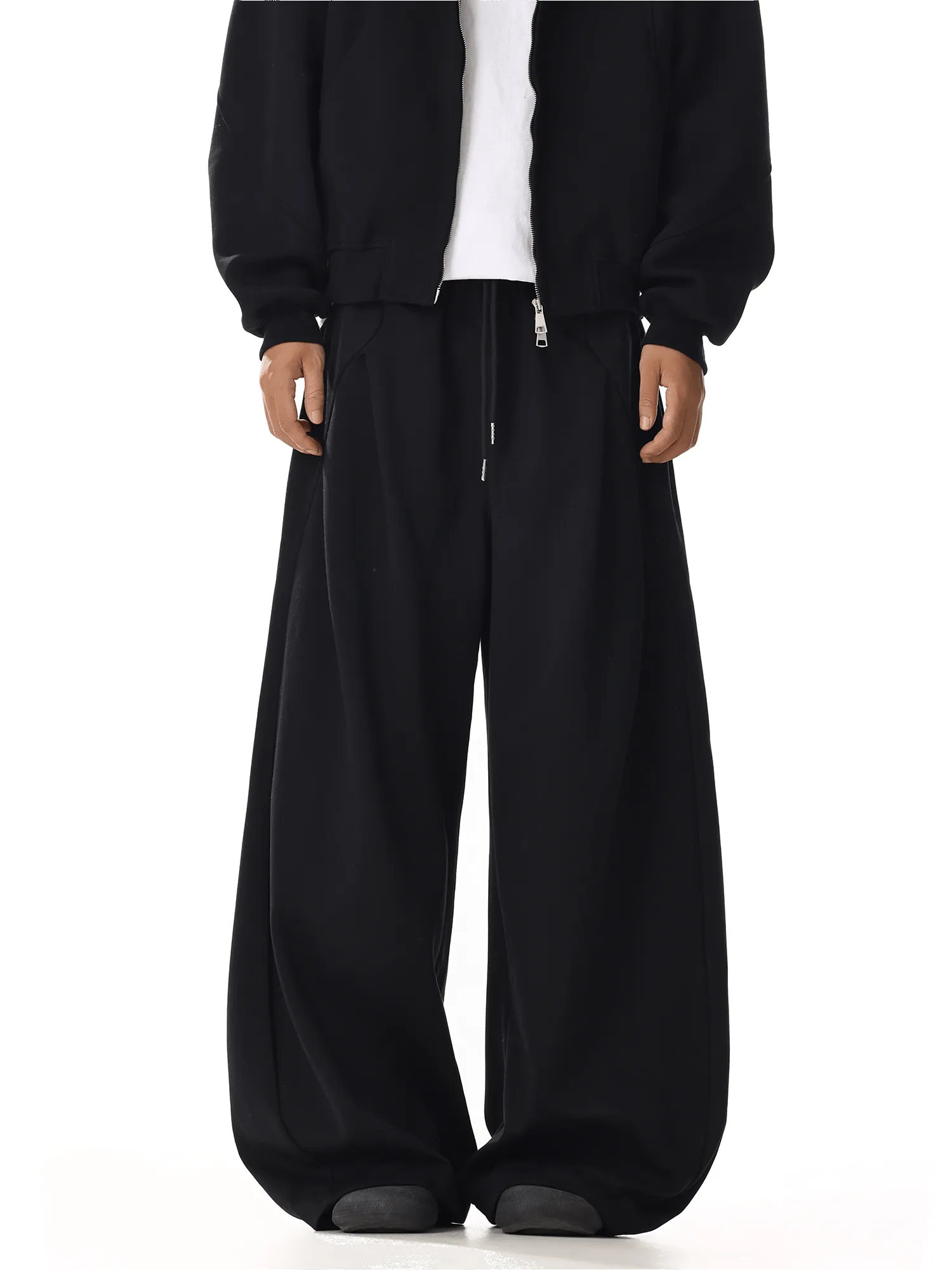 RT No. 32017 BLACK WIDE SCIMITAR SWEATPANTS sold by Real Takai