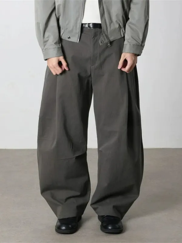 RT No. 31080 PLEATED SCIMITAR WIDE PANTS made by Real Takai