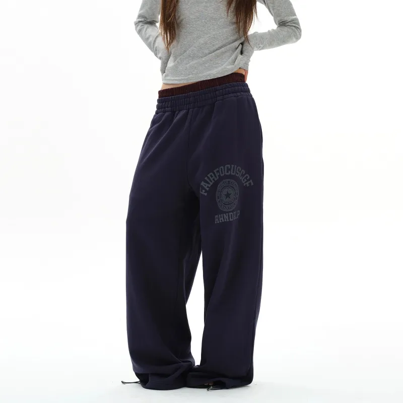 RT No. 31022 GRAPHIC BAGGY STRAIGHT SWEATPANTS made by Real Takai