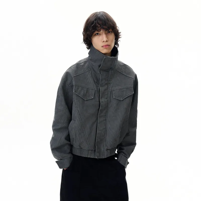 RT No. 31007 STAND COLLAR YORU DENIM JACKET made by Real Takai