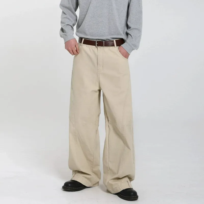 RT No. 29510 KHAKI CASUAL STRAIGHT PANTS sold by Real Takai