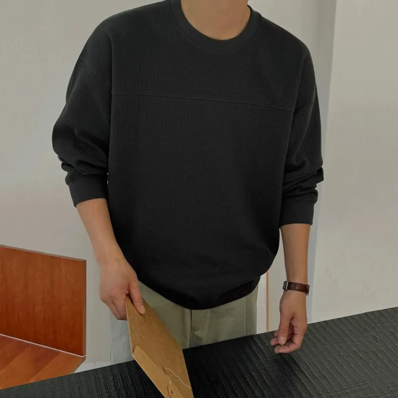 RT No. 29055 WAFFLE KNIT CREWNECK SWEATER sold by Real Takai