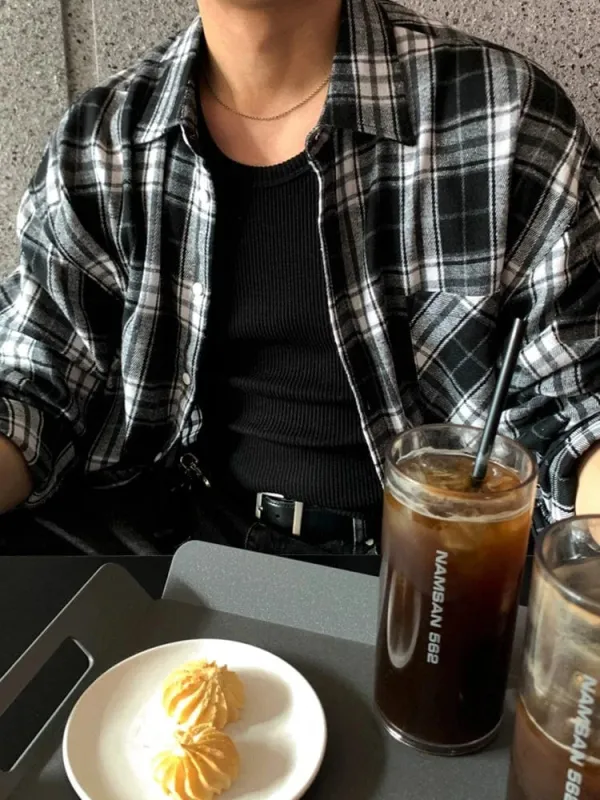 RT No. 29051 PLAID BUTTON-UP SHIRT made by Real Takai