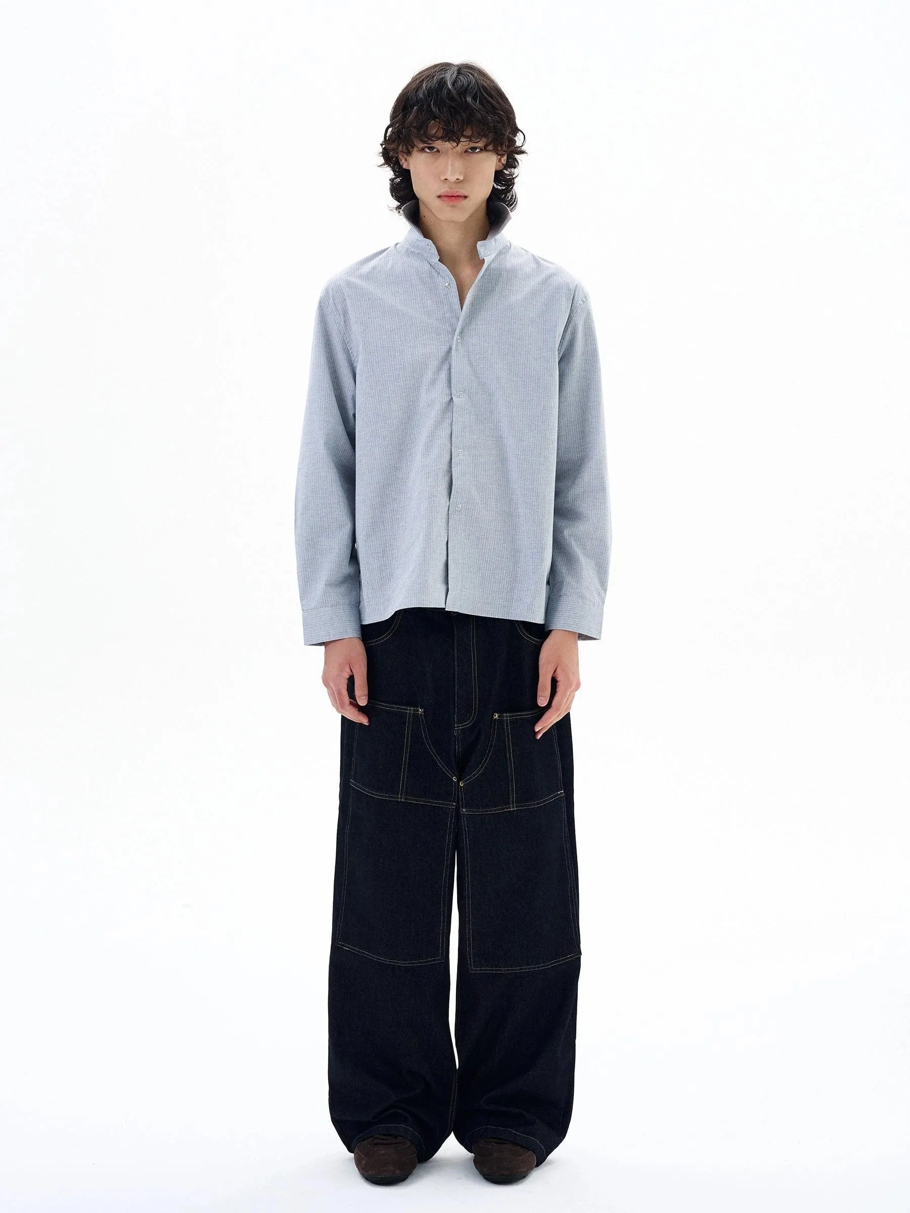 RT No. 29006 BLUE BUTTON-UP SHIRT sold by Real Takai product image thumbnail 2
