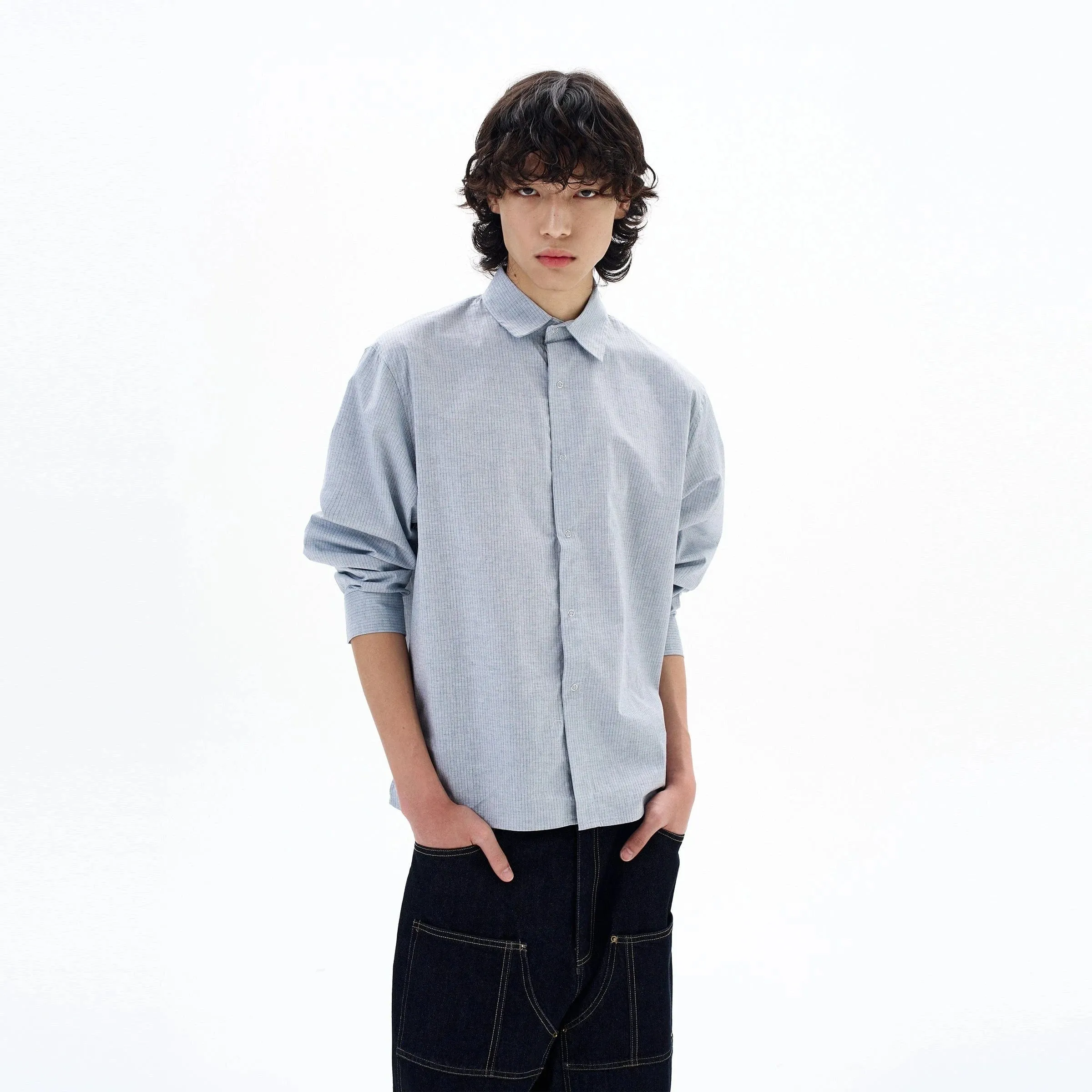 RT No. 29006 BLUE BUTTON-UP SHIRT sold by Real Takai product image thumbnail 3