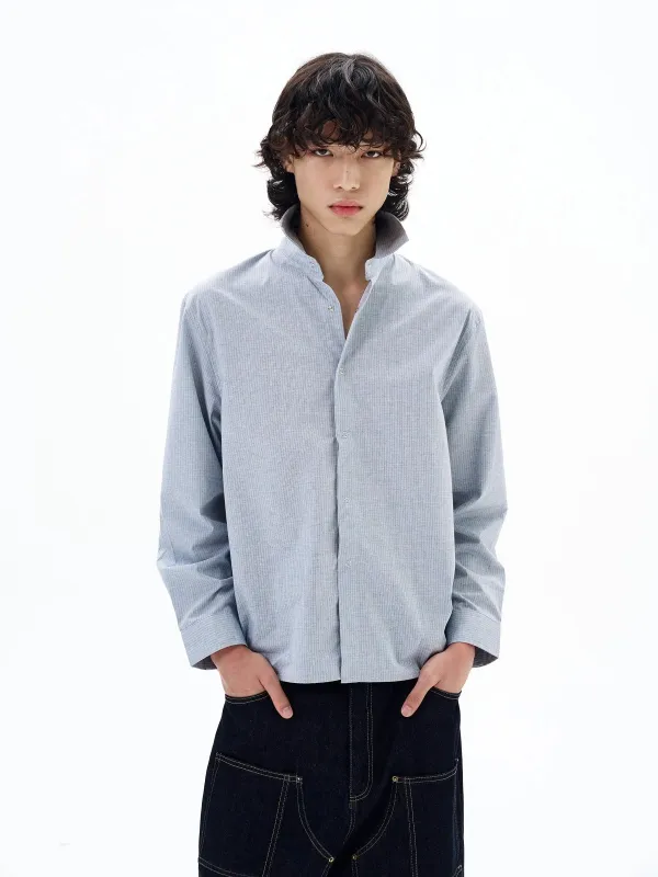 RT No. 29006 BLUE BUTTON-UP SHIRT made by Real Takai