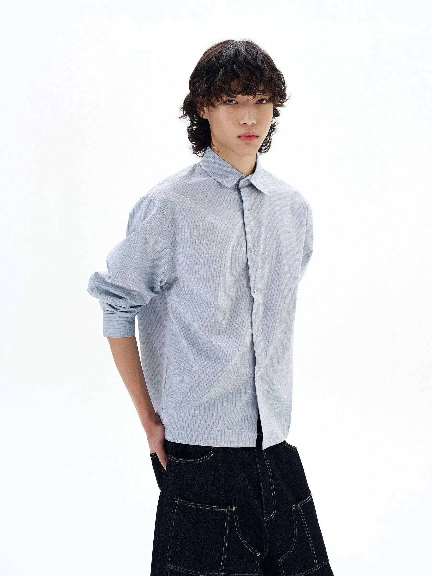 RT No. 29006 BLUE BUTTON-UP SHIRT sold by Real Takai product image thumbnail 4