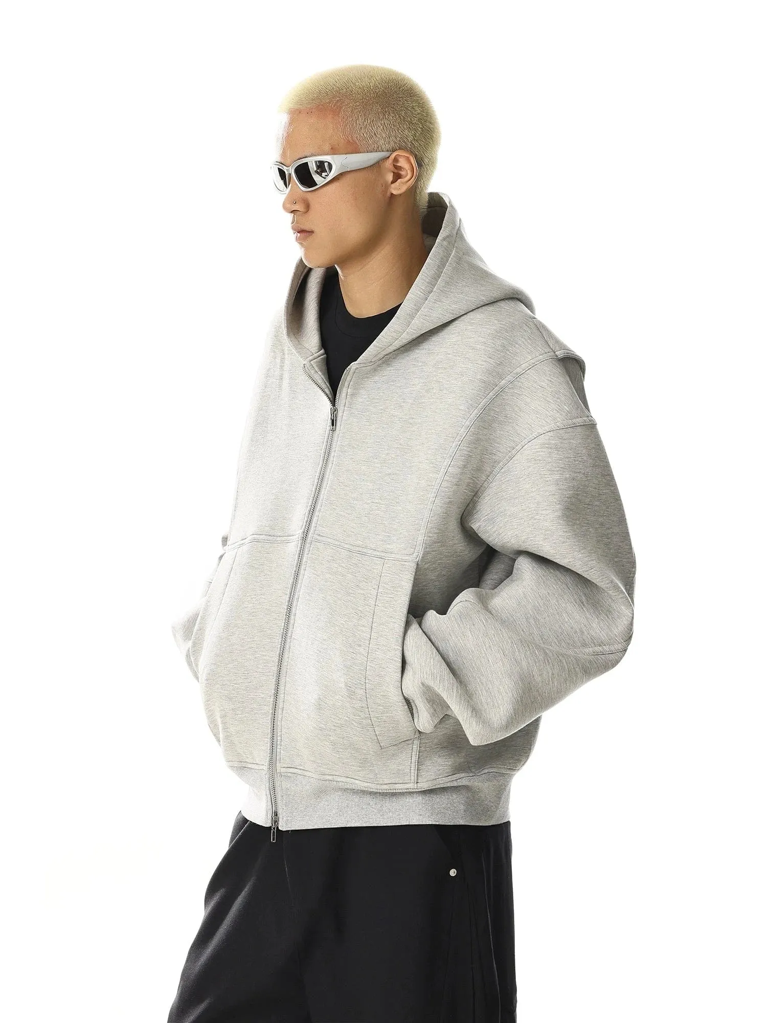 RT No. 28006 GRAY HEAVYWEIGHT ZIP HOODIE sold by Real Takai product image thumbnail 3