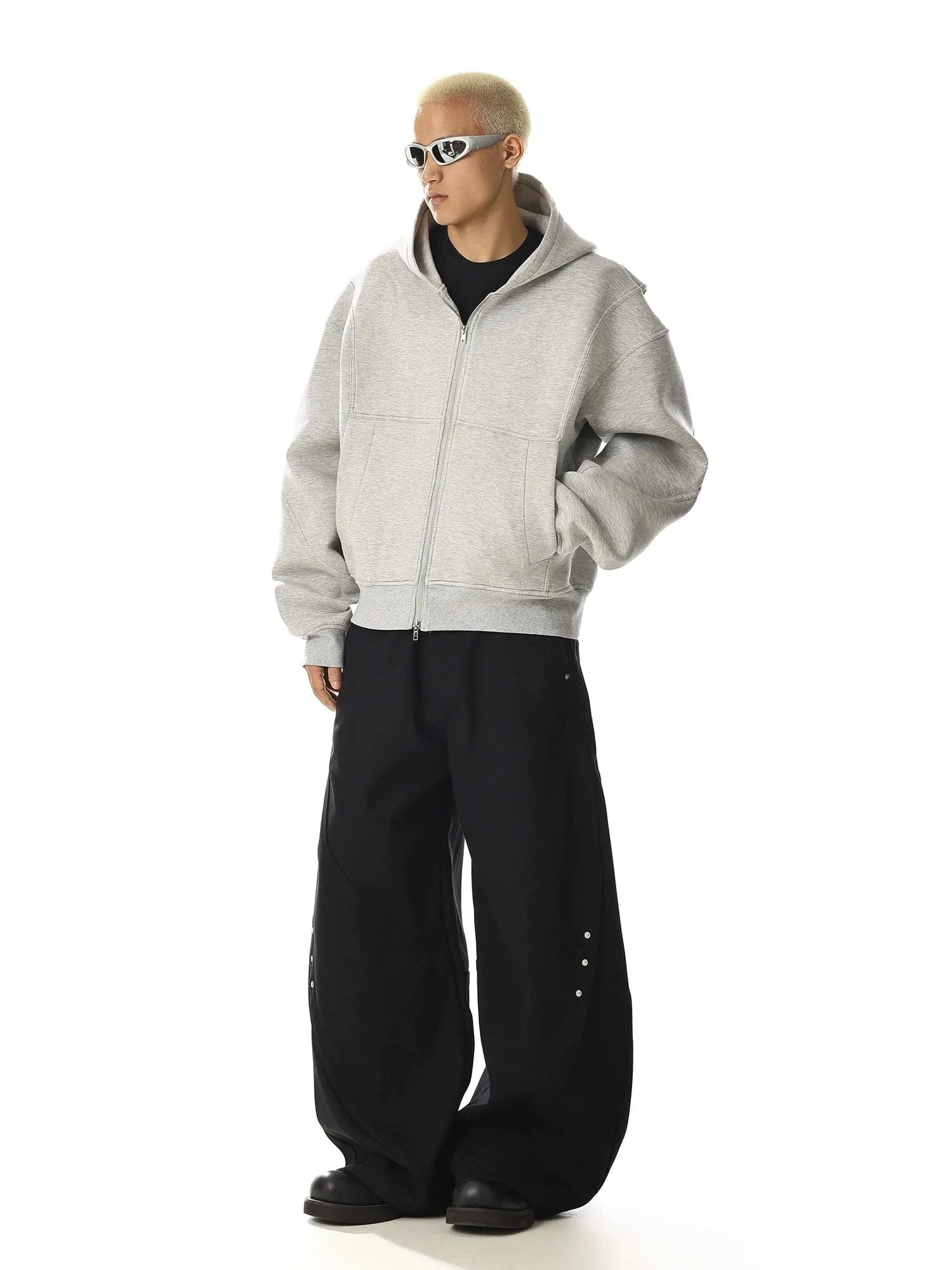 RT No. 28006 GRAY HEAVYWEIGHT ZIP HOODIE sold by Real Takai product image thumbnail 5