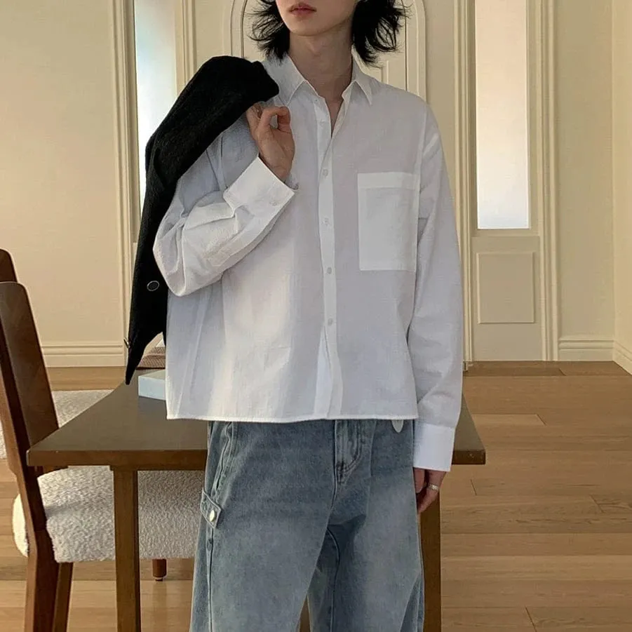RT No. 25003 WHITE BUTTON-UP SHIRT sold by Real Takai