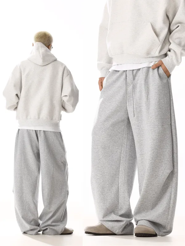 RT No. 19818 GRAY BAGGY STRAIGHT SWEATPANTS sold by Real Takai