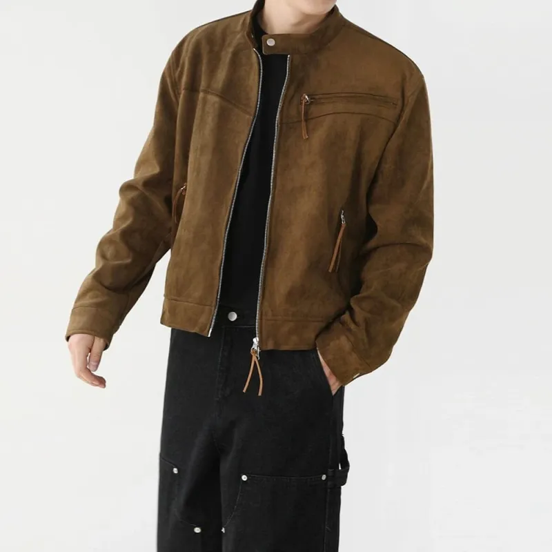 RT No. 19002 BROWN SUEDE MOTORCYCLE JACKET sold by Real Takai