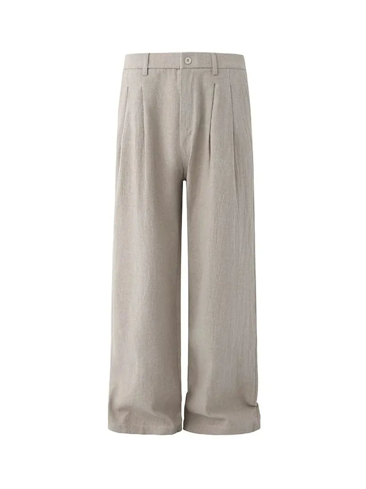 RT No. 18107 PLEATED LINEN STRAIGHT PANTS sold by Real Takai product image thumbnail 5