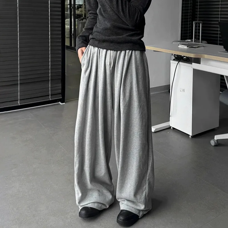 RT No. 13020 GRAY PLEATED DRAPE BAGGY SWEATPANTS sold by Real Takai