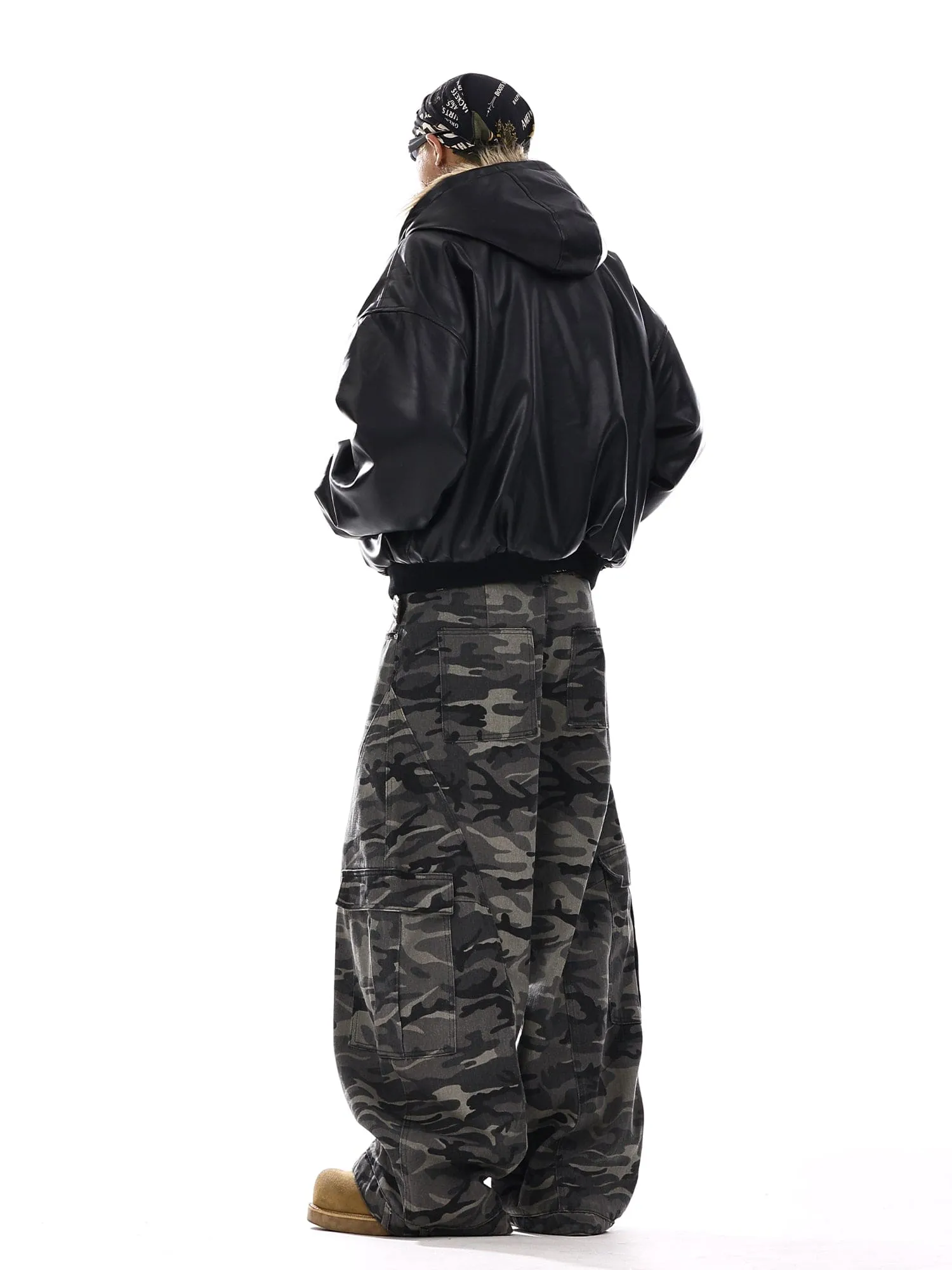 RT No. 12552 WOODLAND CAMO BAGGY CARGO PANTS sold by Real Takai product image thumbnail 4