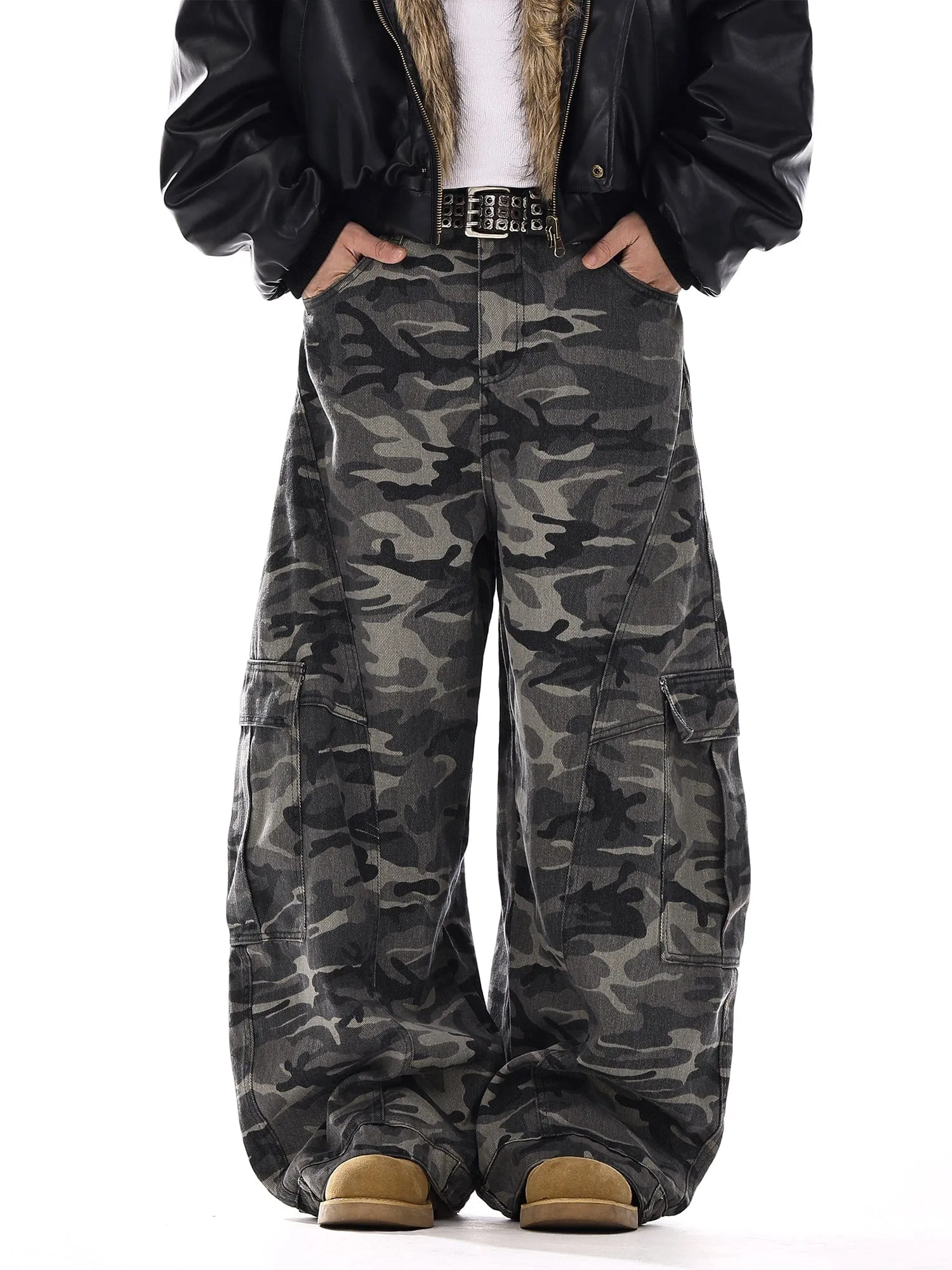 RT No. 12552 WOODLAND CAMO BAGGY CARGO PANTS sold by Real Takai product image thumbnail 3