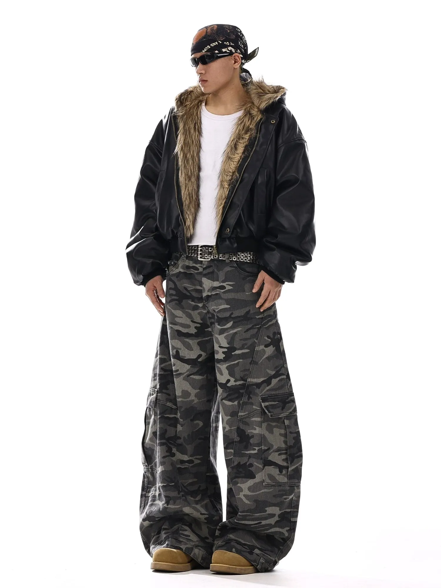 RT No. 12552 WOODLAND CAMO BAGGY CARGO PANTS sold by Real Takai product image thumbnail 5