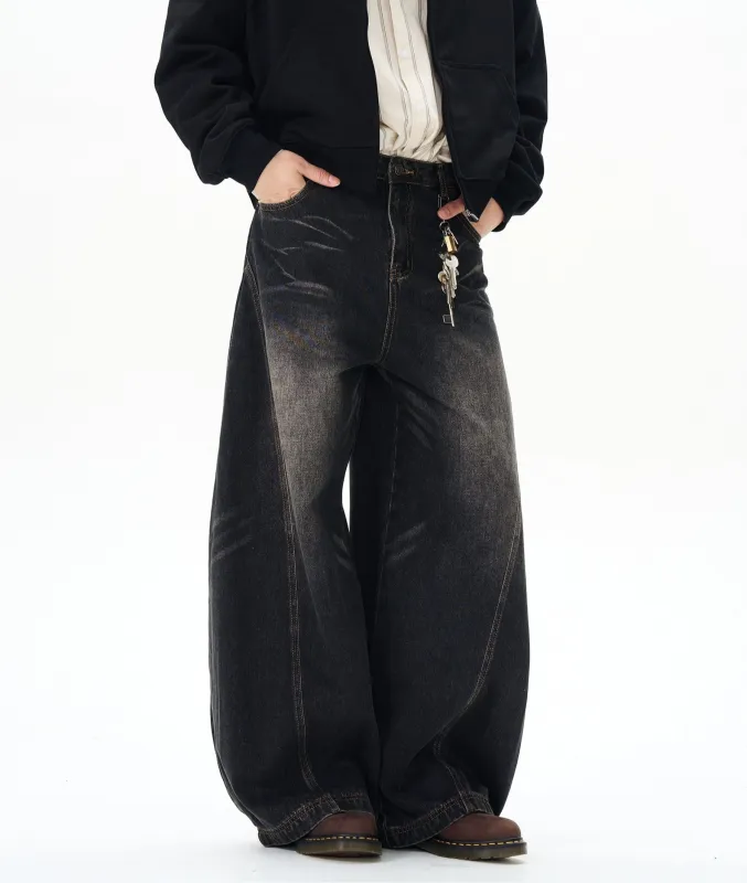 RT No. 12136 WASHED BAGGY JEANS sold by Real Takai