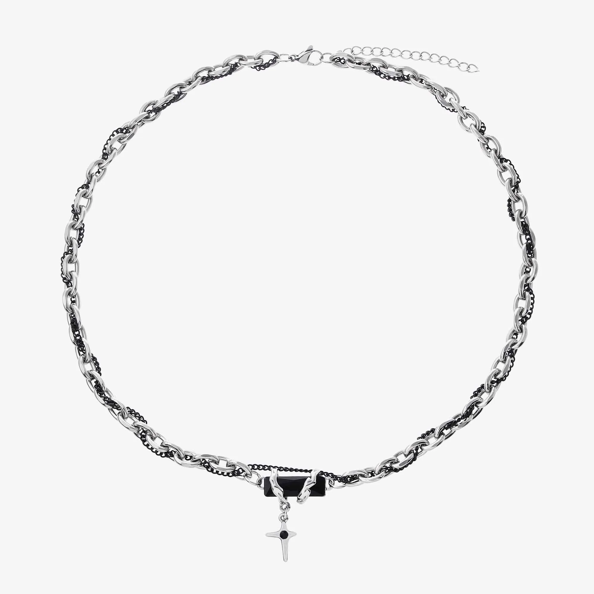 STAR PENDANT BLACK GEM MULTI-CHAIN NECKLACE sold by Real Takai product image thumbnail 2