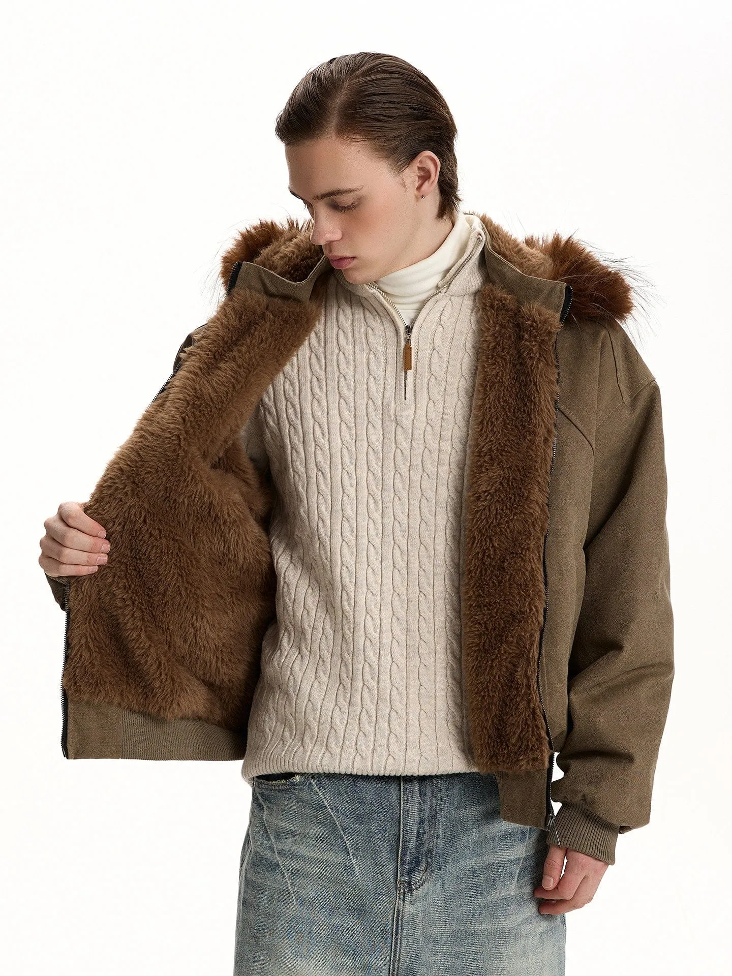 RT No. 58015 RECONSTRUCTED FUR COLLAR JACKET sold by Real Takai product image thumbnail 3