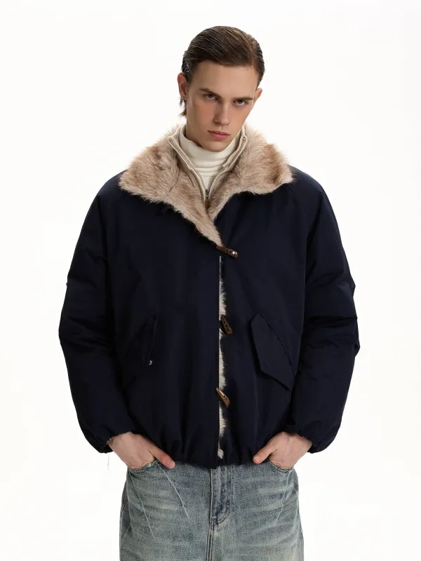 RT No. 58005 FUR COLLAR BUCKLE JACKET sold by Real Takai