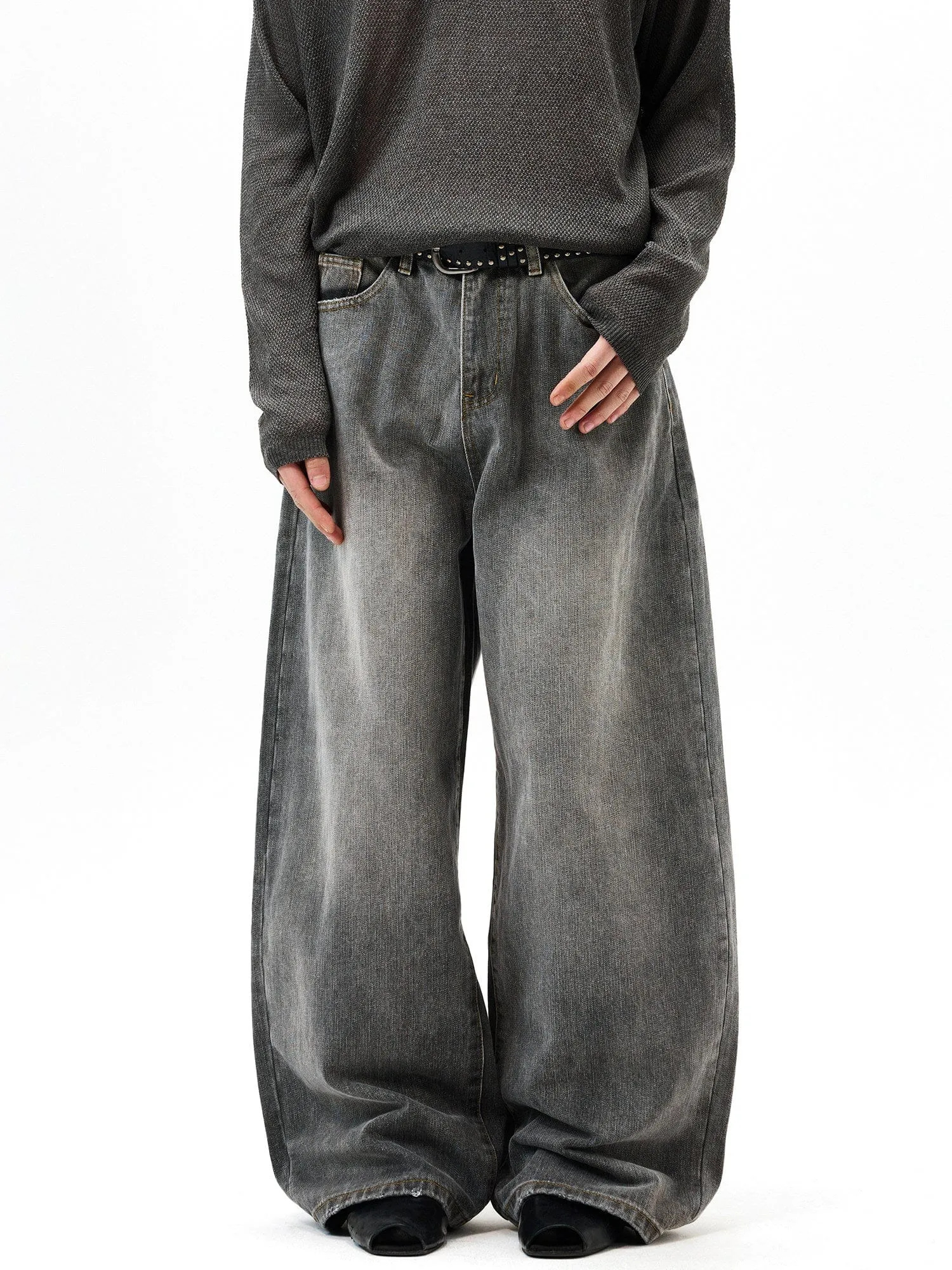 RT No. 55122 WASHED WIDE BAGGY JEANS sold by Real Takai product image thumbnail 3