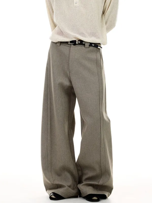 RT No. 55114 SILHOUETTE BAGGY STRAIGHT PANTS made by Real Takai