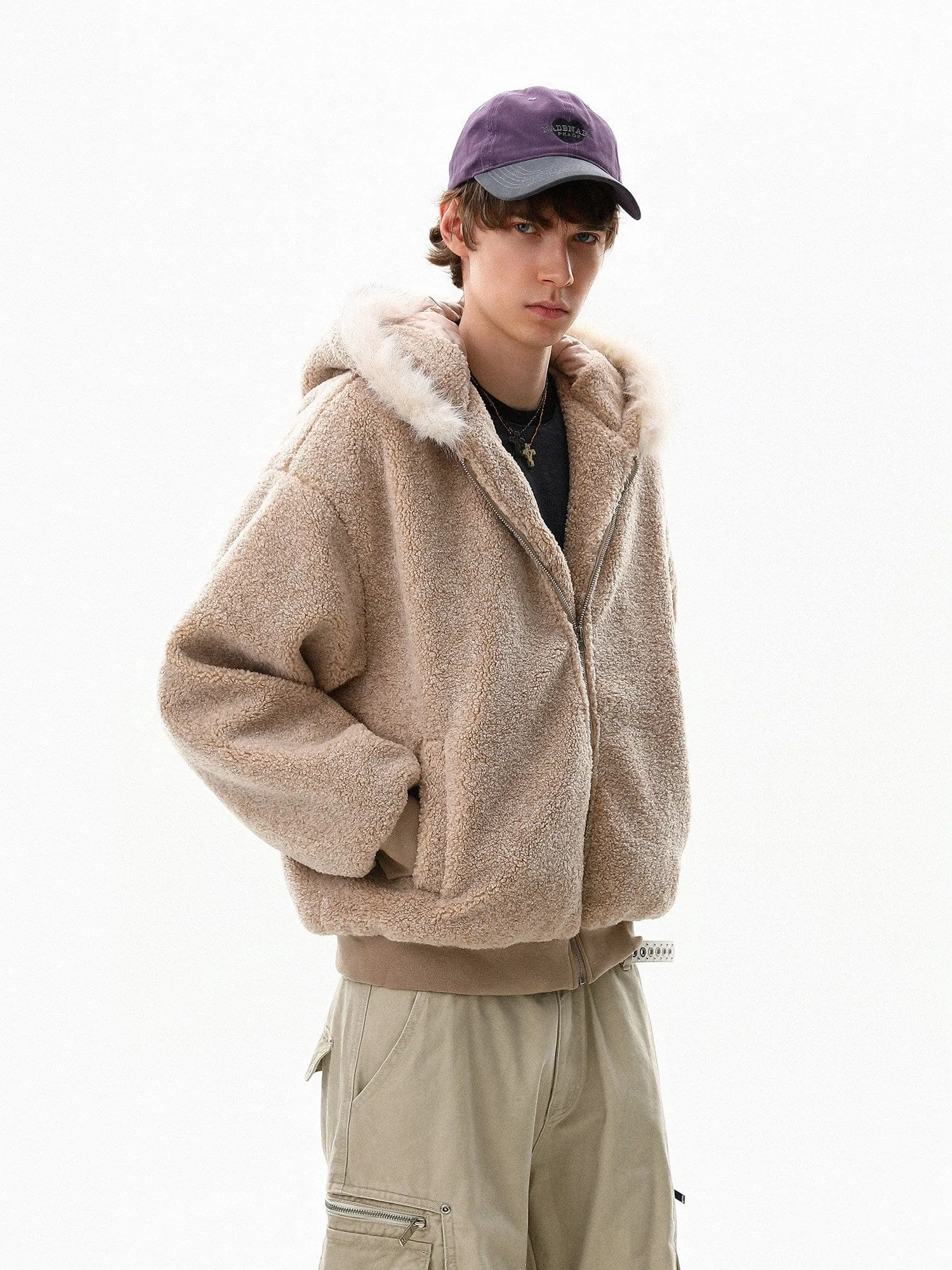 RT No. 50503 FUR COLLAR FLEECE HOODIE sold by Real Takai product image thumbnail 4
