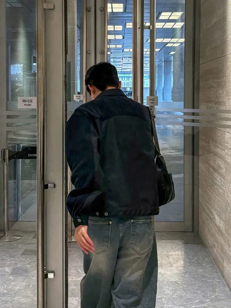 RT No. 32606 NAVY BLUE CORDUROY PATCH JACKET sold by Real Takai product image thumbnail 5
