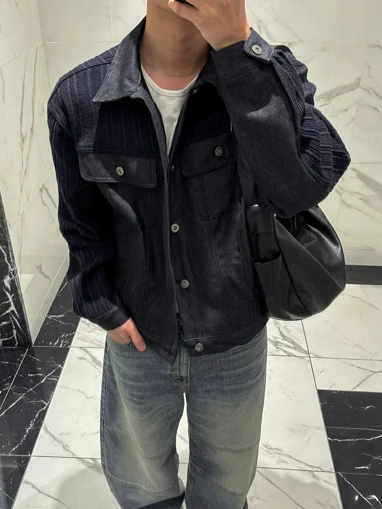 RT No. 32606 NAVY BLUE CORDUROY PATCH JACKET sold by Real Takai product image thumbnail 2