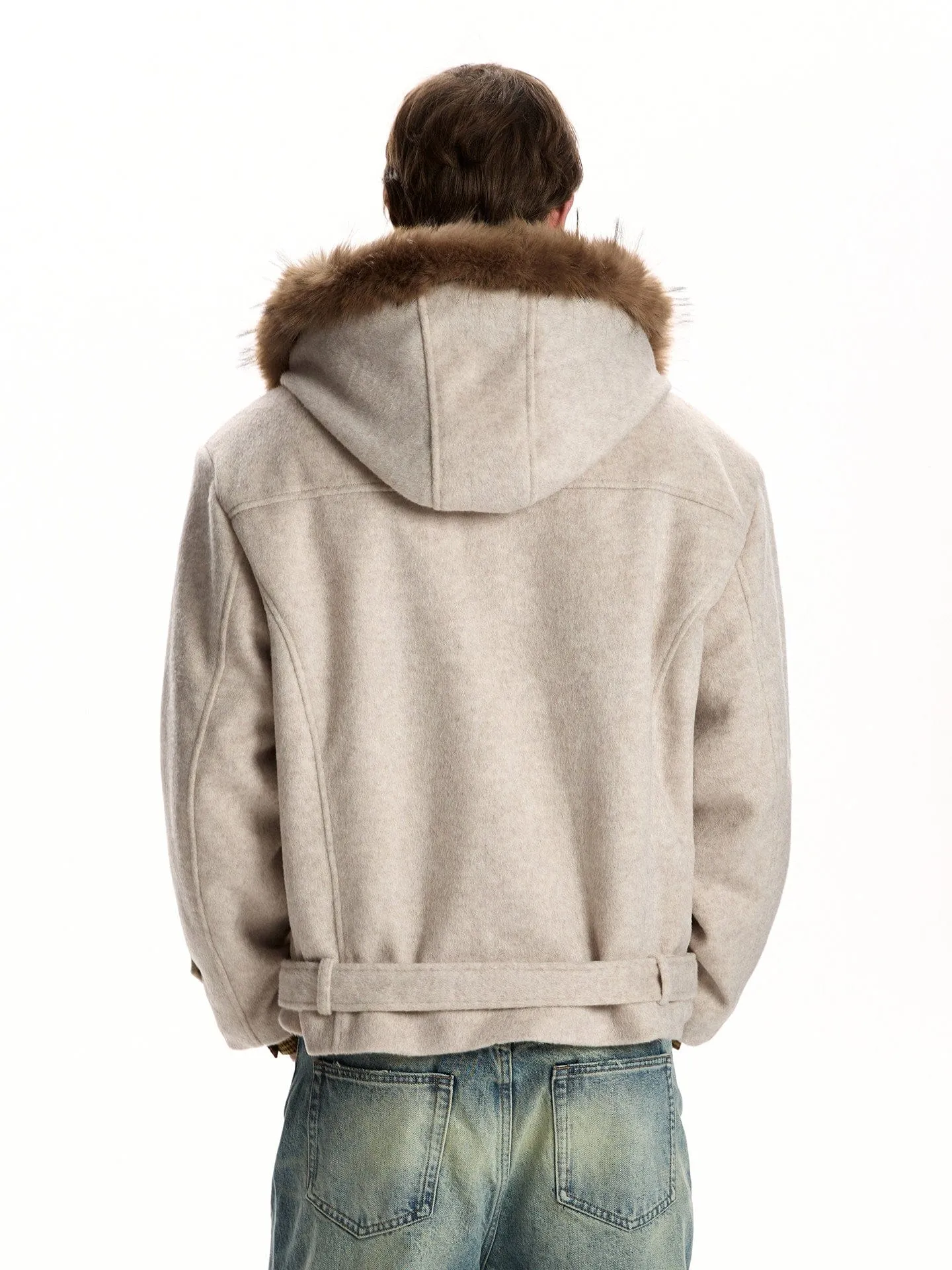 RT No. 59028 WOOLEN FUR COLLAR PARKA JACKET sold by Real Takai product image thumbnail 4