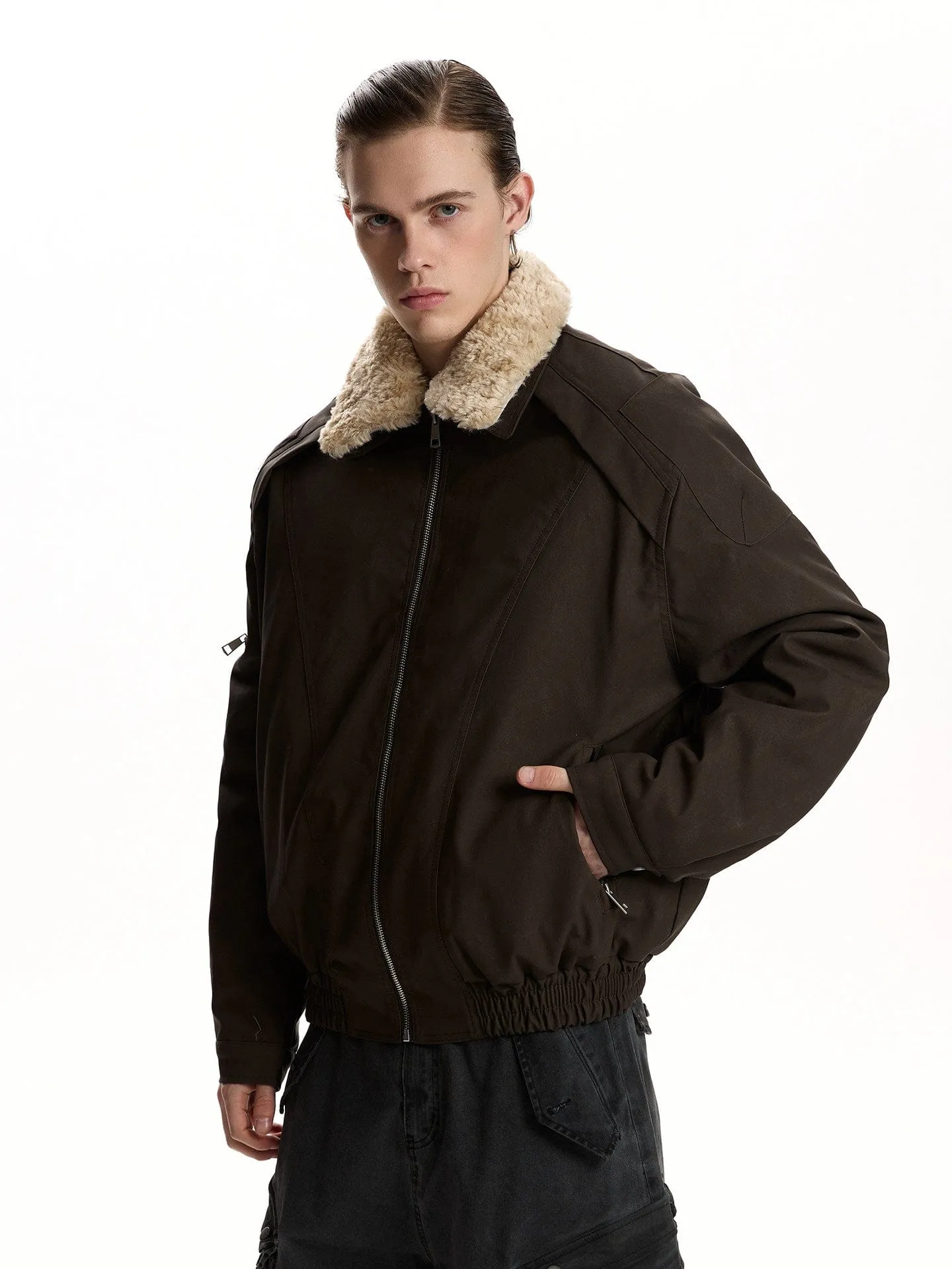 RT No. 59027 SILHOUETTE FUR COLLAR JACKET sold by Real Takai product image thumbnail 2