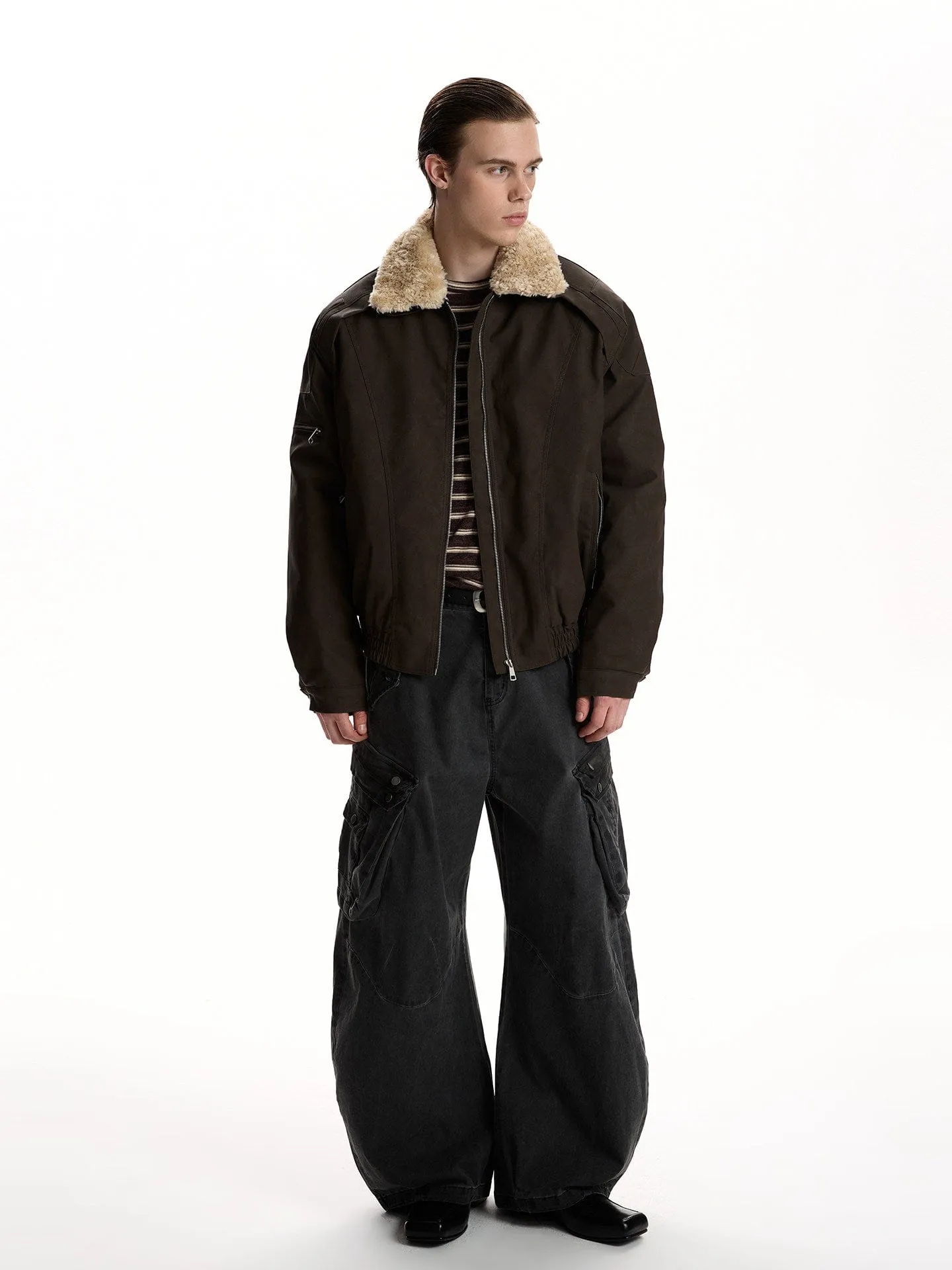 RT No. 59027 SILHOUETTE FUR COLLAR JACKET sold by Real Takai product image thumbnail 5